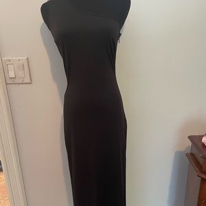One should black Lattelier dress with cutout
